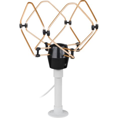 Antena de TV y radio para coche de 12 V, eficaz, imagen nítida con amplificador. (1/2)