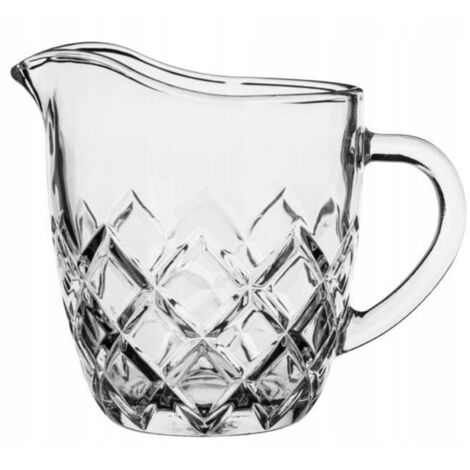 Jarra de leche de cristal de 200 ml de diseño elegante