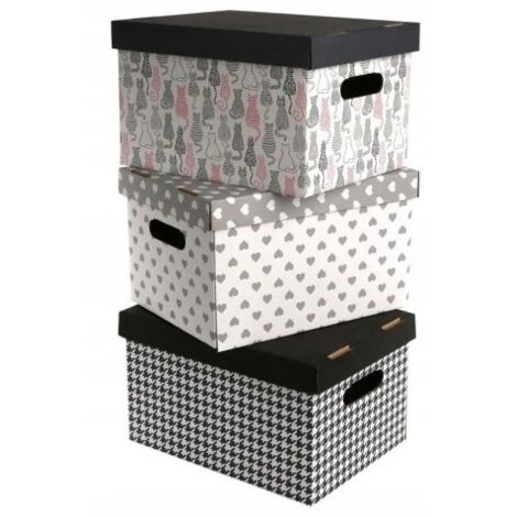 Caja de almacenaje decorativa ecológica 35x26x21 cm