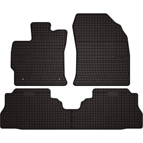 Alfombrillas de goma para Toyota Prius III Plus hatchback (2011-2015) - negras, ajustadas