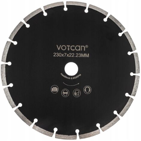 DISCO DIAMANTE 230 MM PARA CORTAR BLOQUES DE HORMIG脫N REFORZADO DURO PRO (1/5)
