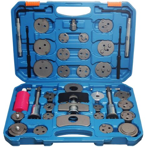 Juego para prensado, inserci贸n, retracci贸n y reparaci贸n de pistones de freno, 41 piezas (1/5)
