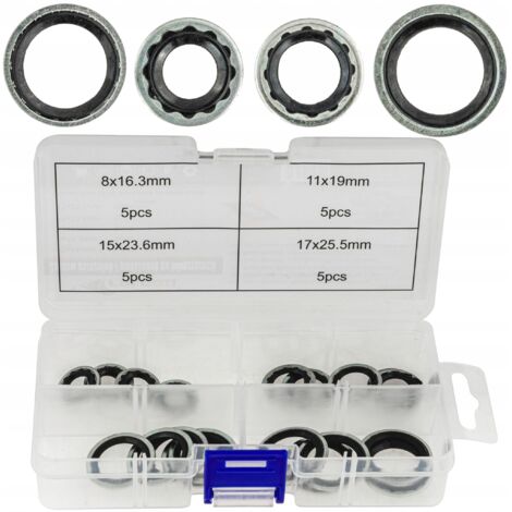 Juego de juntas y arandelas para aire acondicionado para Opel, Saab, Chevrolet, GM, 8-17 mm