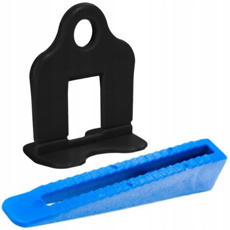 SIMPLEFIX SISTEMA DE NIVELACI脫N DE AZULEJOS 300 CLIPS NEGROS 1mm+100 CU脩AS
