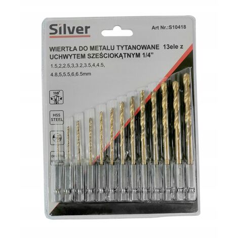 Brocas para metal HSS 1,5-6,5mm para taladro 13 piezas (1/5)