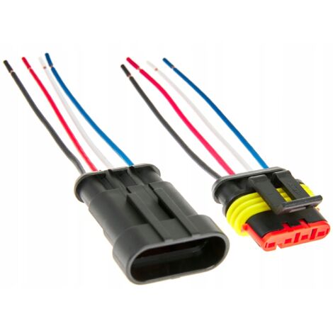 BLOQUE ENCHUFE CONECTOR HERM脡TICO SUPERSEAL 4 PINES (1/3)