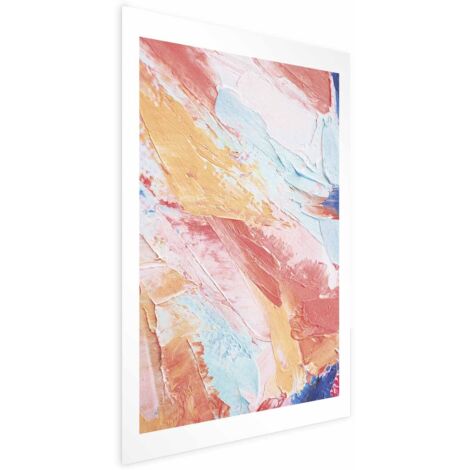 Póster - Armonía colorida - transiciones de color dinámicas en tonos pastel (1/4)