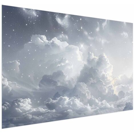 Póster - Paz Astral: Estrellas dispersas sobre las tenues nubes (1/4)