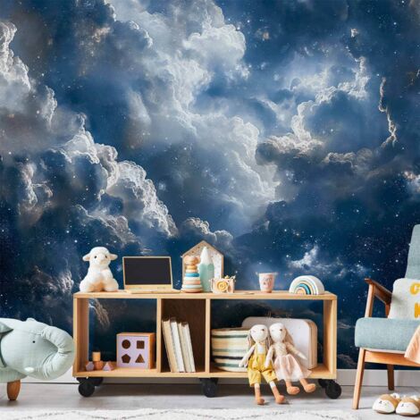 Fotomurales - Maravillas astronómicas: Nubes y estrellas en armonía (1/4)