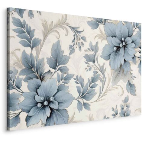 Imagen - Flores turquesas en un estilo retro de adornos florales / Flores ornamentales retro turquesas (1/3)