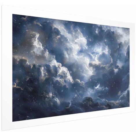 Póster - Maravillas Astronómicas: Nubes y Estrellas en Armonía (1/4)