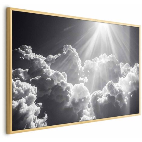 Póster - Esperanza en las nubes: Rayos de sol inspiradores - Despierta emociones (1/4)