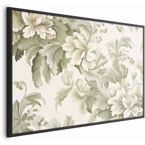 Póster - Flores vintage en colores brillantes (1/4)
