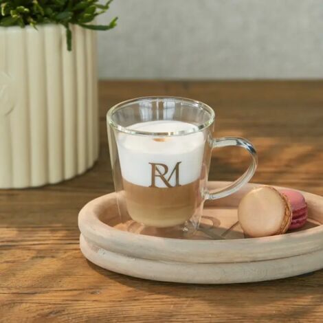 Vidrio Monogram M Riviera Maison Thermal Glass (1/2)