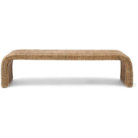 Puf de banco Santos Riviera Maison de ratán