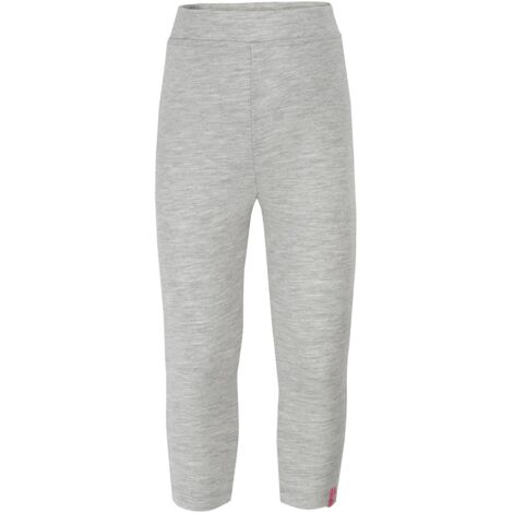 Leggings de algodón para niña con corazón, color gris Lief (1/3)