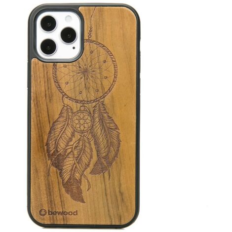 Funda de madera para iPhone 12 / 12 Pro IMBUIA DREAMCATCHER (1/3)