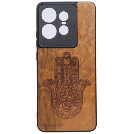 Funda de madera Bewood para Motorola Edge 50 Pro HAMSA IMBUIA (1/2)