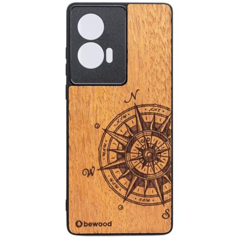 Funda de madera Bewood para Motorola Edge 50 Fusion TRAVELER MERBAU (1/2)