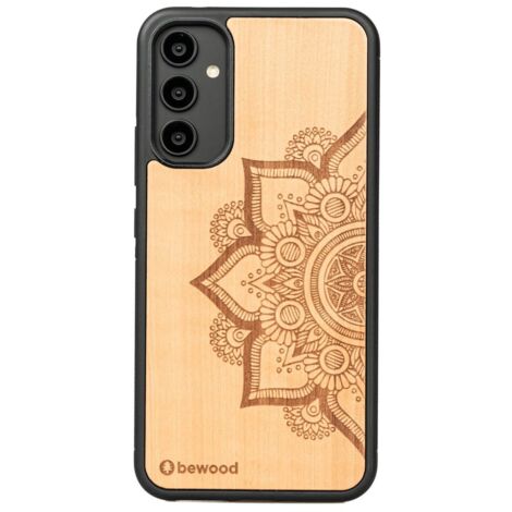 Funda de madera Bewood para Samsung Galaxy A34 5G MANDALA MANZANO (1/4)