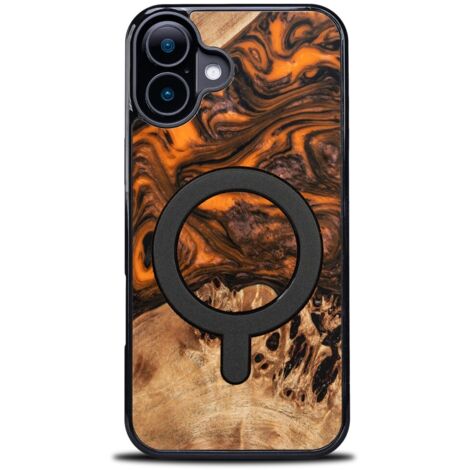 Funda Bewood Unique para iPhone 16 Plus - Naranja con MagSafe (1/5)