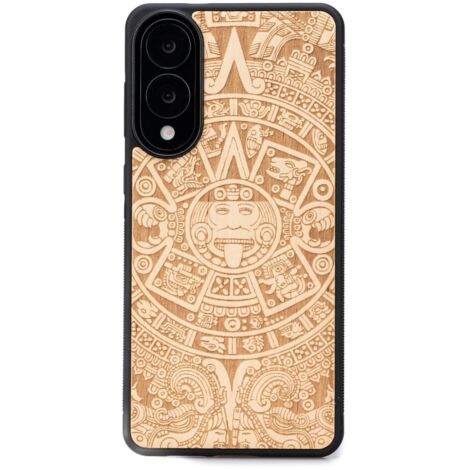 Funda de madera Bewood para Samsung Galaxy S25 Edge CALENDARIO AZTECA ANIEGRE (1/5)