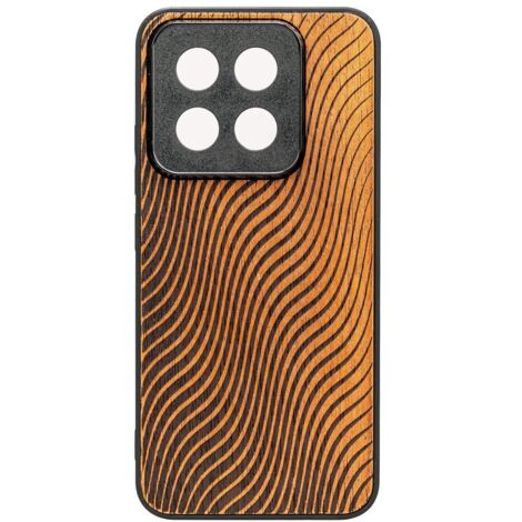 Funda de madera Bewood para Xiaomi 14T Pro WAVES MERBAU (1/2)