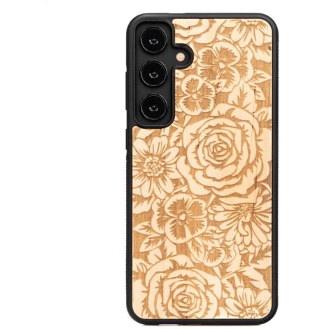 Funda de madera Bewood para Samsung Galaxy S24 FE 5G ROSAS ANIEGRE (1/4)