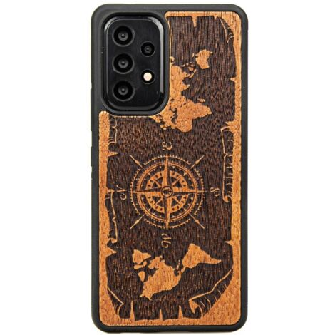 Funda de madera para Samsung Galaxy A53 5G WIND ROSE MERBAU (1/4)