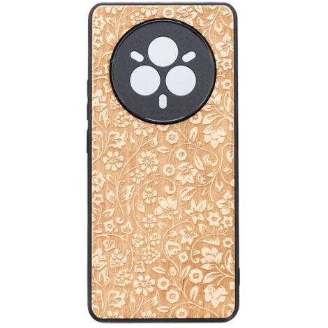 Funda de madera Bewood para Realme 14 Pro 5G WILD FLOWERS ANIEGRE (1/2)