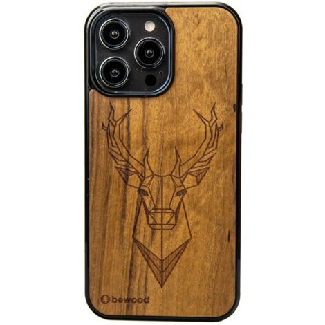 Funda de madera Bewood para iPhone 15 Pro Max IMBUIA DEER (1/5)