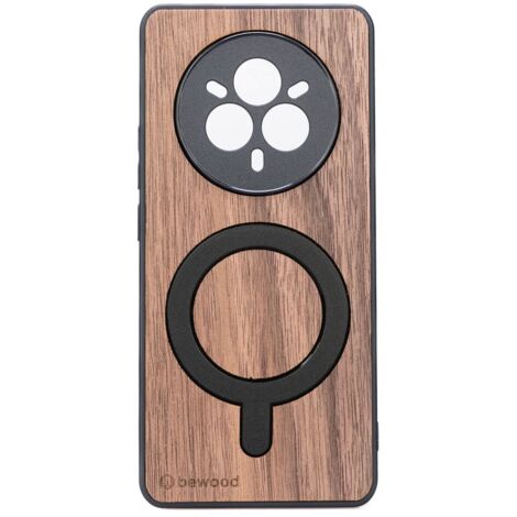 Funda de madera Bewood para Realme 14 Pro Plus 5G color nogal americano con MagSafe (1/2)