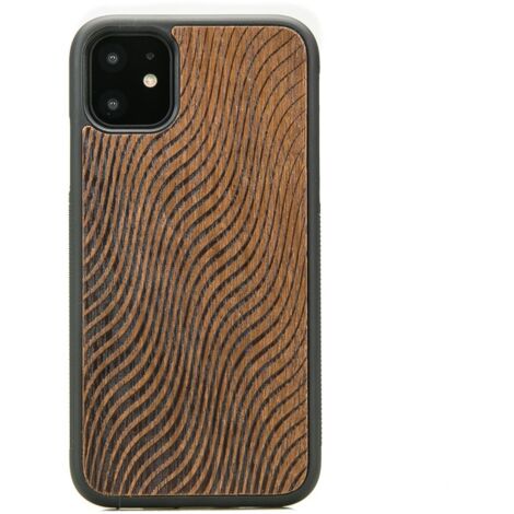 Funda de madera para iPhone 11 MERBAU WAVES (1/3)