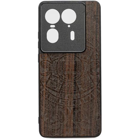 Funda de madera Bewood para Motorola Edge 50 Ultra CALENDARIO AZTECA ZIRICOTE (1/2)