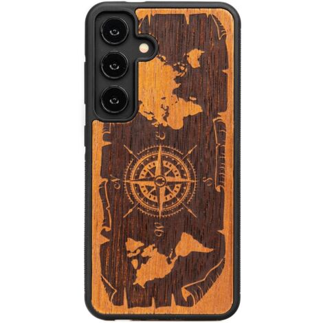 Funda de madera Bewood para Samsung Galaxy S24 WIND ROSE MERBAU (1/4)