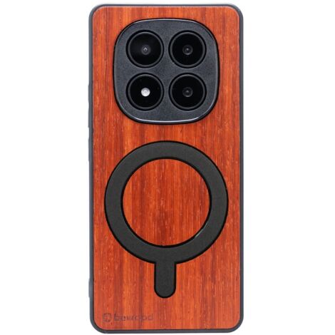 Funda de madera Bewood para Xiaomi Redmi Note 14 Pro 5G PADOUK con MagSafe (1/3)
