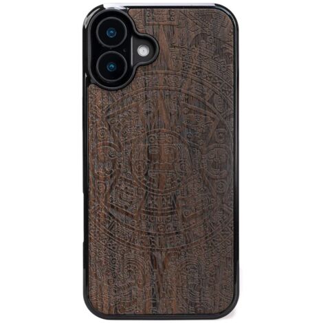 Funda de madera Bewood para iPhone 16 Plus CALENDARIO AZTECA ZIRICOTE (1/5)