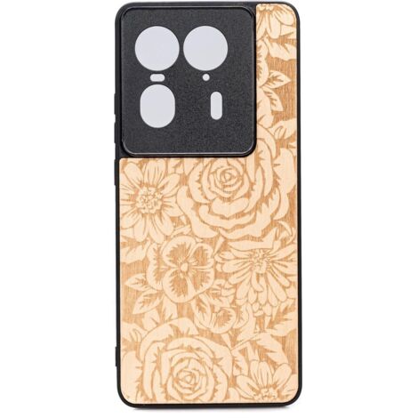 Funda de madera Bewood para Motorola Edge 50 Ultra ROSAS ANIEGRE (1/2)