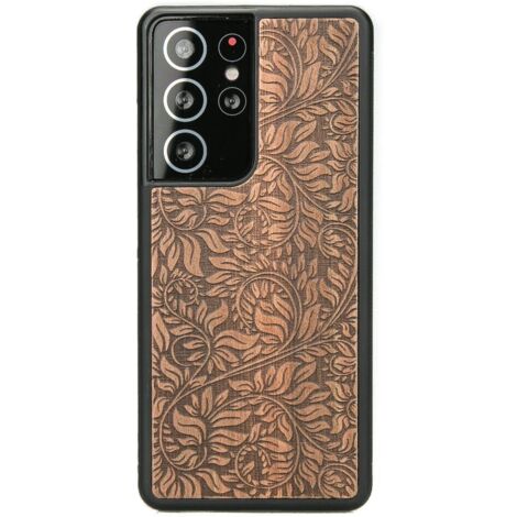 Funda de madera con hojas de manzano para Samsung Galaxy S21 Ultra (1/3)