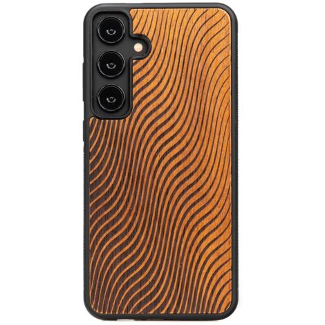 Funda de madera Bewood para Samsung Galaxy S25 Plus WAVES MERBAU (1/4)