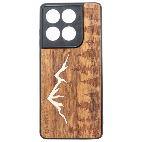 Funda de madera Bewood para Motorola Edge 60 / 60 Fusion 5G MOUNTAINS IMBUIA (1/2)