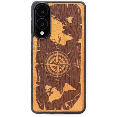 Funda de madera Bewood para Samsung Galaxy S25 Edge WIND ROSE MERBAU (1/4)