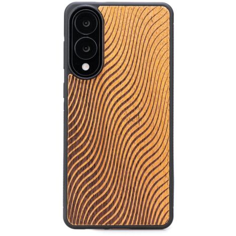 Funda de madera Bewood para Samsung Galaxy S25 Edge WAVES MERBAU (1/5)