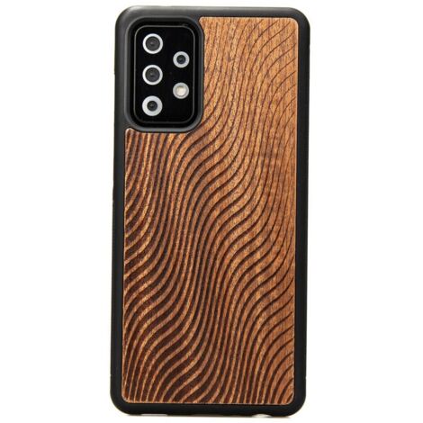 Funda de madera para Samsung Galaxy A52/A52s 5G WAVES MERBAU (1/3)