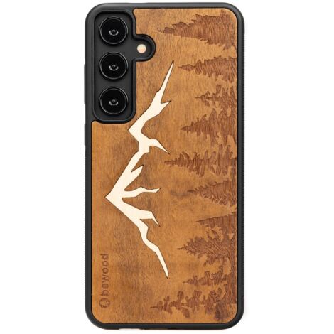 Funda de madera Bewood para Samsung Galaxy S24 FE 5G MOUNTAINS IMBUIA (1/4)