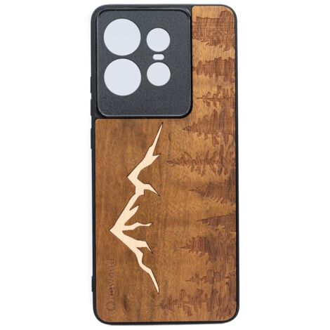 Funda de madera Bewood para Motorola Edge 50 Pro MOUNTAINS IMBUIA (1/2)