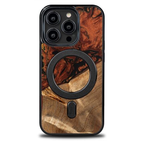 Funda Bewood Unique para iPhone 14 Pro - 4 elementos - Fire con MagSafe (1/5)