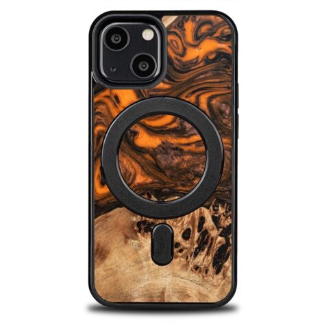 Funda Bewood Unique para iPhone 13 Mini - Naranja con MagSafe (1/5)