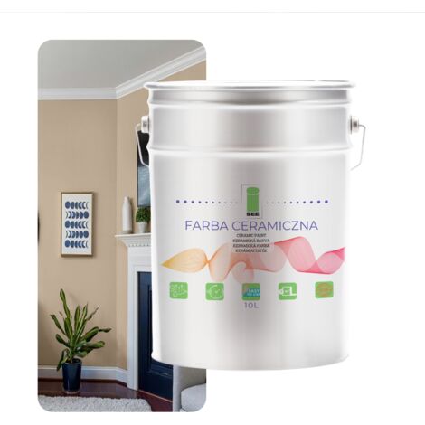 Pintura cerámica lavable color beige 10L Tienda de fábrica (1/5)