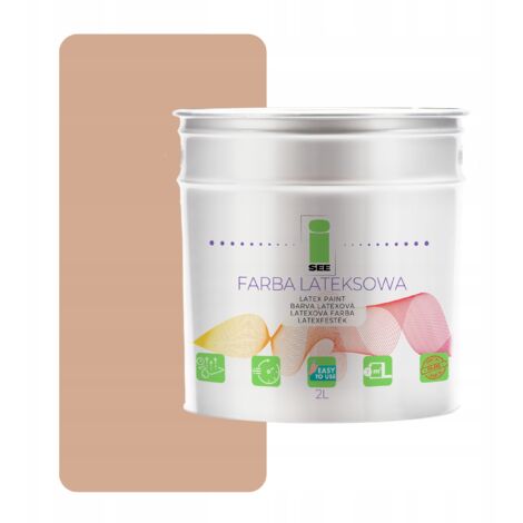 PINTURA DE LÁTEX PARA PAREDES DE INTERIOR BEIGE CÁLIDO 2L FABRICANTE (1/5)